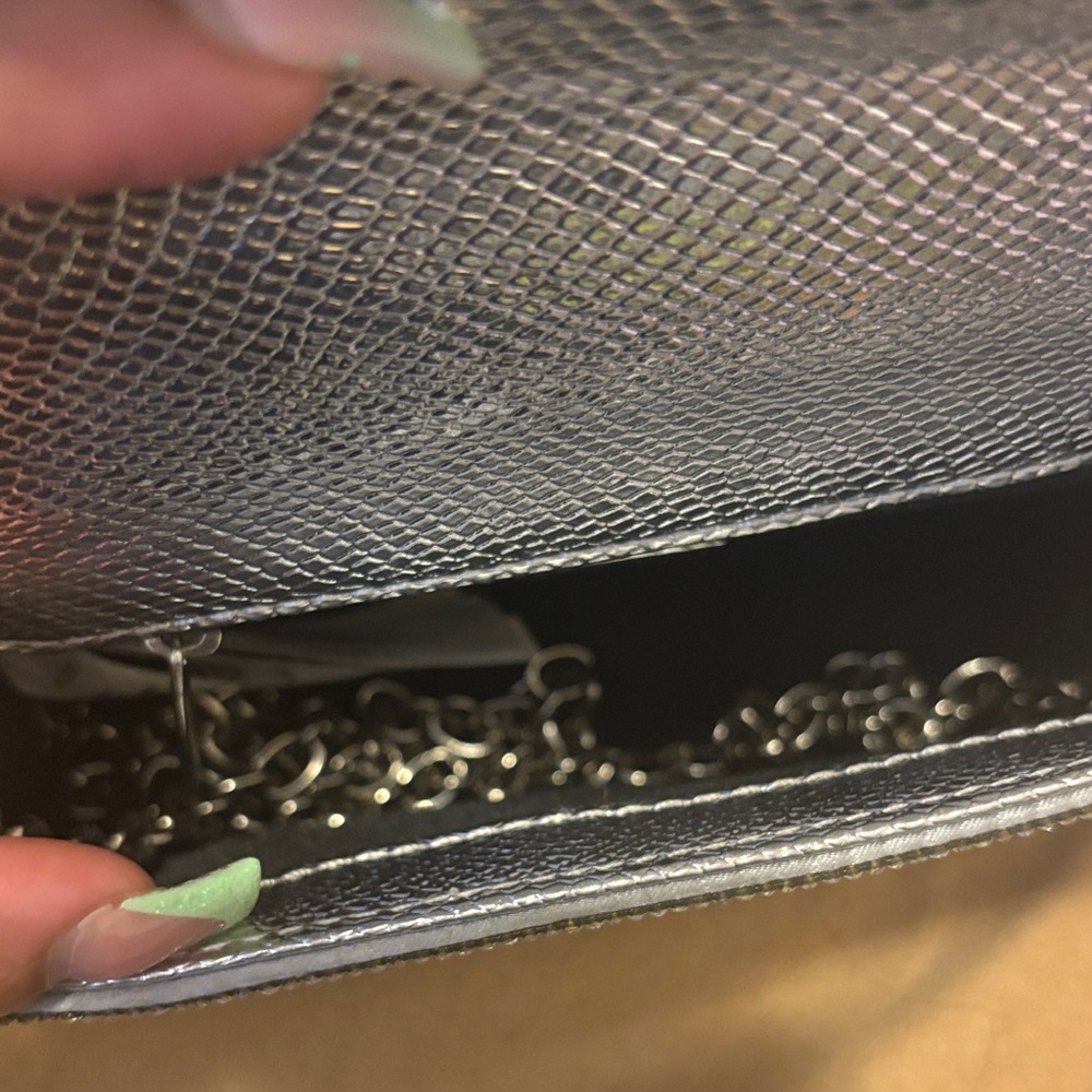 Aldo Silver Rhinestone Clutch - Picture 3 of 3